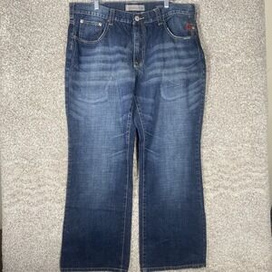 Vintage Shady Ltd Jeans Mens 40x32 Blue Eminem Y2K Denim Baggy Loose Streetwear